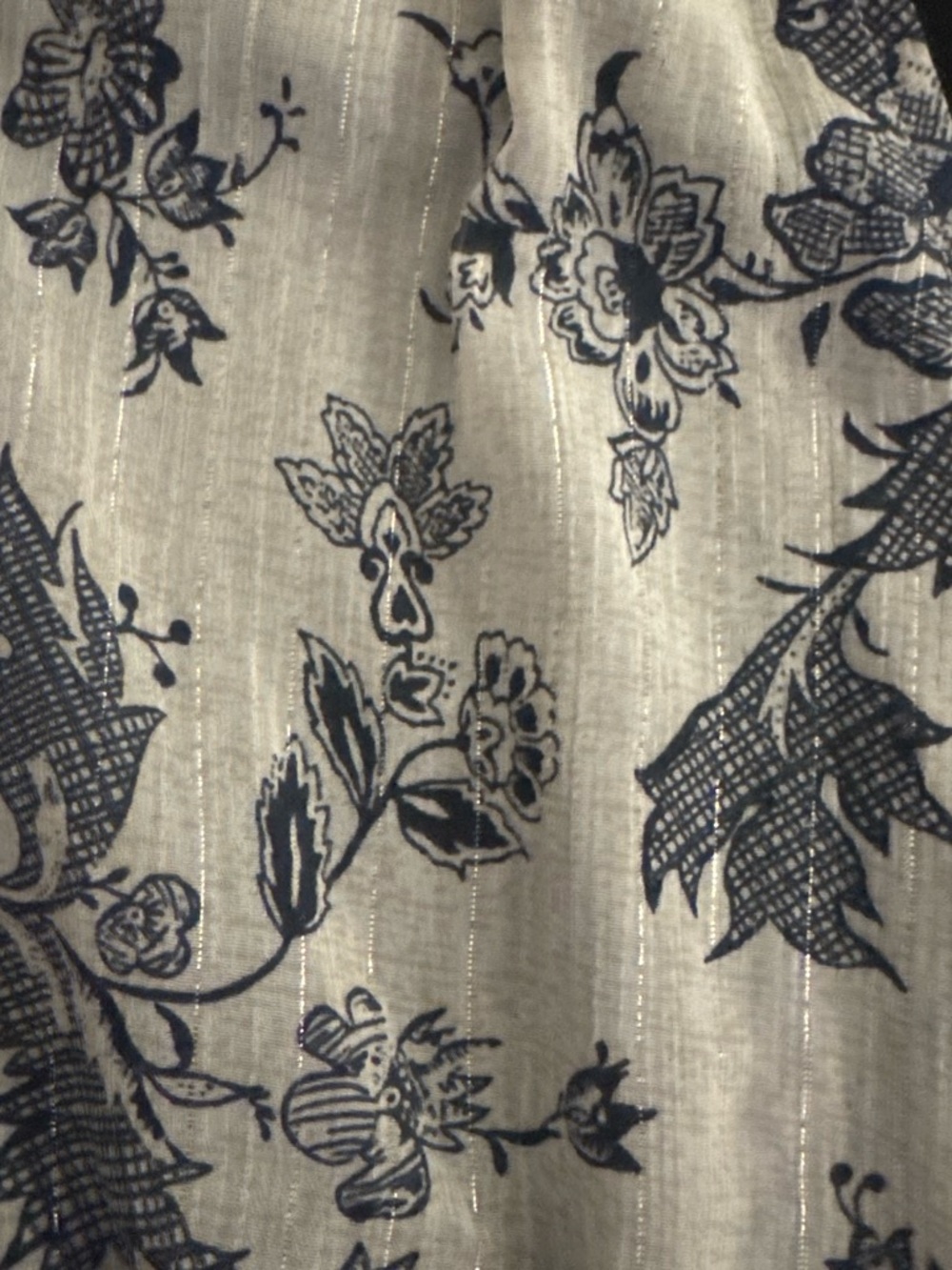 Current Air Cream Maxi Dress with Black Floral Print - Picture 4 of 4